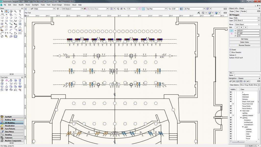 Vectorworks Light Plot